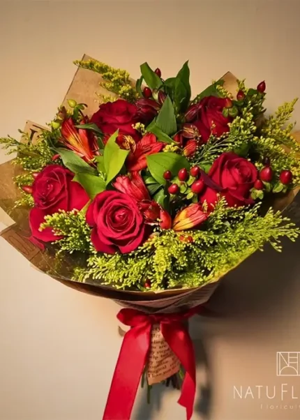 Buquê Especial Dia dos Namorados 5 Rosas Importadas